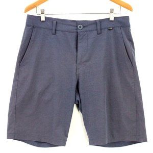Travis Mathew Shorts Men's Casual Blue Performance Flat Front Size 32"